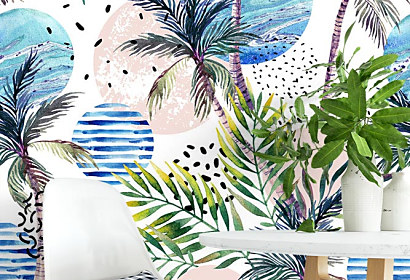 Fototapeta Tropical palm trees 14052